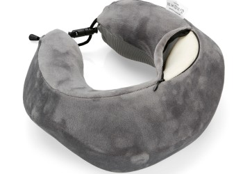 ΜΑΞΙΛΑΡΙ ΤΑΞΙΔΙΟΥ ΑΥΧΕΝΑ ΕΡΓΟΝΟΜΙΚΟ MEMORY FOAM ΓΚΡΙ NECK-LUXE LAMPA - 1 ΤΕΜ.