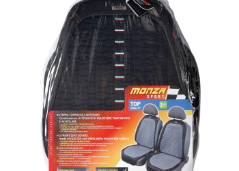 ΠΛΑΤΟΚΑΘΙΣΜΑΤΑ MONZA ΜΑΥΡΟ ΜΕ ΚΟΚΚΙΝΕΣ ΡΑΦΕΣ ΜΕ ΔΙΑΣΤΑΣΕΙΣ ΠΛΑΤΗΣ 50x64cm ΚΑΙ ΚΑΘΙΣΜΑΤΟΣ 60cm 2ΤΕΜ.