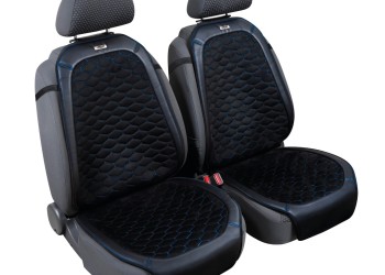 ΠΛΑΤΟΚΑΘΙΣΜΑΤΑ DAYTONA ΔΕΡΜΑΤΙΝΗ/ΠΟΛΥΕΣΤΕΡΙΚΑ ΜΑΥΡΟ/ΜΠΛΕ ΚΥΨΕΛΩΤΟ 2ΤΕΜ.