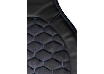 ΠΛΑΤΟΚΑΘΙΣΜΑΤΑ DAYTONA ΔΕΡΜΑΤΙΝΗ/ΠΟΛΥΕΣΤΕΡΙΚΑ ΜΑΥΡΟ/ΜΠΛΕ ΚΥΨΕΛΩΤΟ 2ΤΕΜ.