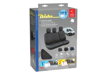 Καλύμματα Καθισμάτων Dido-1, χωρίς επανατυλικτήρα ζώνης - Γκρι