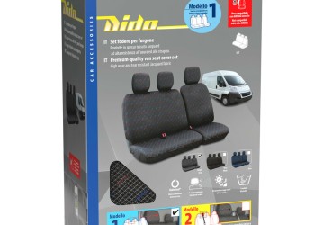 Καλύμματα Καθισμάτων Dido-1, χωρίς επανατυλικτήρα ζώνης - Γκρι