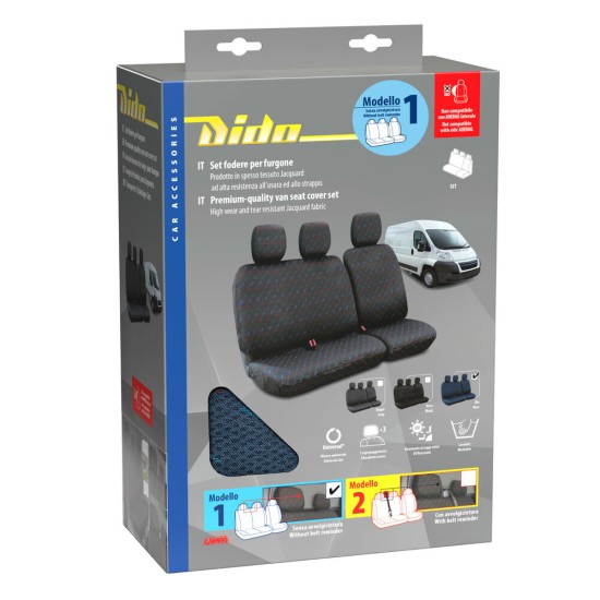 ΚΑΛΥΜΜΑΤΑ ΚΑΘΙΣΜΑΤΩΝ ΦΟΡΤΗΓΟΥ DIDO-1 SET ΜΠΛΕ