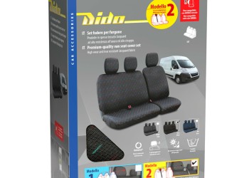 Καλύμματα Καθισμάτων Dido-2, με επανατυλικτήρα ζώνης - Μαύρο