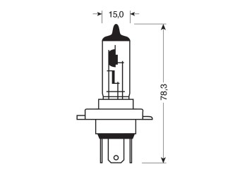 H19 12V 60/55W PU43t-3 1700/1200 lm STANDARD LINE ΑΛΟΓΟΝΟΥ (ΚΟΥΤΙ) - 1 ΤΕΜ.