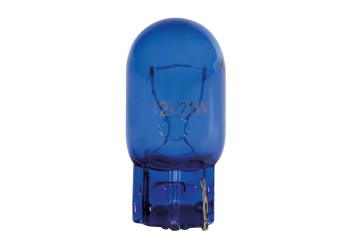 W21W (T20) 12V W3x16d 21W 200lm (ΚΑΡΦΩΤΟ-ΑΚΑΛΥΚΟ) BLUE DYED-GLASS 2ΤΕΜ. BLISTER