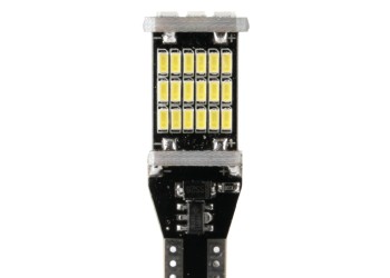 T15 12-18V W2,1x9,5d 6.500K 360lm 45SMD LED ΛΕΥΚΟ (ΚΑΡΦΩΤΟ-ΔΙΠΛΗΣ ΠΟΛΙΚΟΤΗΤΑΣ) 2ΤΕΜ.