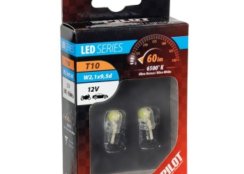 T10 W5W 12V W2,1x9,5d 6.500K 60lm 6COB LED ΛΕΥΚΟ (ΚΑΡΦΩΤΟ) 2ΤΕΜ.