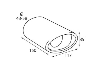 ΑΚΡΟ ΕΞΑΤΜΙΣΗΣ TS-17 L 43-58mm - ΚΟΦΤΟ