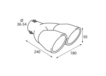 ΑΚΡΟ ΕΞΑΤΜΙΣΗΣ TS-22 Φ 36-54mm - ΔΙΠΛΗ ΑΠΟΛΗΞΗ