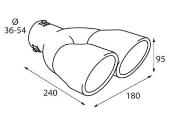 ΑΚΡΟ ΕΞΑΤΜΙΣΗΣ TS-22 Φ 36-54mm - ΔΙΠΛΗ ΑΠΟΛΗΞΗ