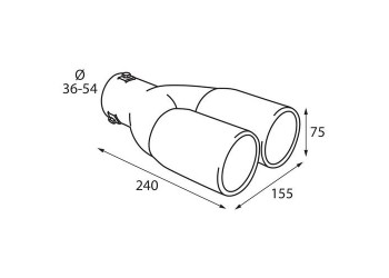 ΑΚΡΟ ΕΞΑΤΜΙΣΗΣ TS-23 Φ 36-54mm - ΔΙΠΛΗ ΑΠΟΛΗΞΗ