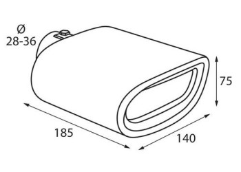ΑΚΡΟ ΕΞΑΤΜΙΣΗΣ TS-30 Φ 30-37mm - ΟΒΑΛ