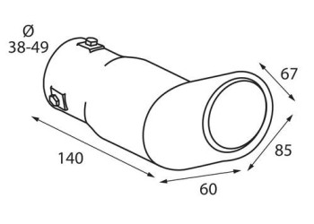 ΑΚΡΟ ΕΞΑΤΜΙΣΗΣ TS-33 Φ 38-49mm - ΓΩΝΙΑ