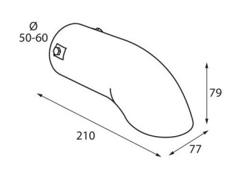 ΑΚΡΟ ΕΞΑΤΜΙΣΗΣ TS-44 Φ 50-60mm - ΣΤΡΟΓΓΥΛΟ ΛΟΞΟ