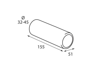 ΑΚΡΟ ΕΞΑΤΜΙΣΗΣ ΣΤΡΟΓΓΥΛΟ  Τ-5 32-45mm