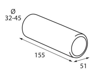 ΑΚΡΟ ΕΞΑΤΜΙΣΗΣ ΣΤΡΟΓΓΥΛΟ  Τ-5 32-45mm