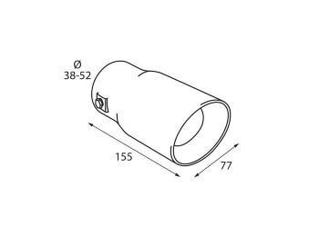 ΑΚΡΟ ΕΞΑΤΜΙΣΗΣ TS-49 Φ 38-52mm