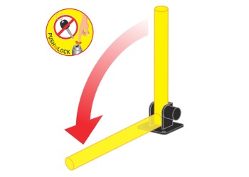 ΜΠΑΡΑ ΣΤΑΘΜΕΥΣΗΣ/ΣΤΥΛΟΣ ΠΑΡΚΙΝΓΚ 620 Χ 60 mm ΜΕ ΚΛΕΙΔΙ ΚΑΙ ΒΑΣΗ 130 Χ 110 mm - 1 ΤΕΜ.