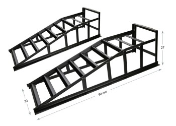 ΡΑΜΠΑ ΑΝΥΨΩΣΗΣ ΑΥΤΟΚΙΝΗΤΟΥ XL ΑΤΣΑΛΙΝΗ max200kg 94x32x27cm LAMPA - 2 ΤΕΜ.