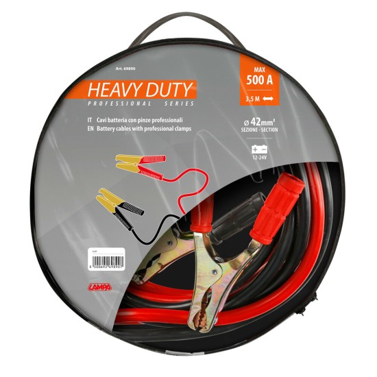ΡΕΥΜΑΤΟΔΟΤΕΣ PROFESSIONAL SERIES HEAVY DUTY 500A 350cm LAMPA - 1 ΤΕΜ.