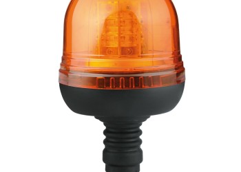 ΦΑΡΟΣ ΠΕΡΙΣΤΡΕΦΟΜΕΝΟΣ 16LED RL-10 9-32V 3 ΛΕΙΤΟΥΡΓΙΩΝ ΒΙΔΩΤΟΣ ΕΛΑΣΤΙΚΟΣ ΠΟΡΤΟΚΑΛΙ 130x221mm