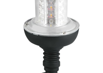 ΦΑΡΟΣ ΠΕΡΙΣΤΡΕΦΟΜΕΝΟΣ 16LED RL-10 9-32V 3 ΛΕΙΤΟΥΡΓΙΩΝ ΒΙΔΩΤΟΣ ΕΛΑΣΤΙΚΟΣ ΠΟΡΤΟΚΑΛΙ 130x221mm
