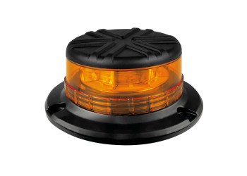 ΦΑΡΟΣ ΠΕΡΙΣΤΡΕΦΟΜΕΝΟΣ ΜΕ ΙΣΙΑ ΒΑΣΗ 8LED RL-14 9-32V 3 ΛΕΙΤΟΥΡΓΙΩΝ ΒΙΔΩΤΟΣ ΠΟΡΤΟΚΑΛΙ 110x75mm