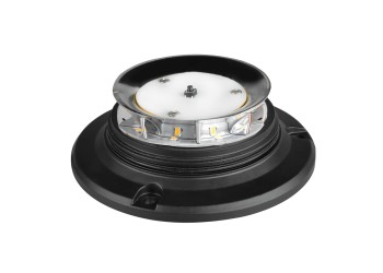 ΦΑΡΟΣ ΠΕΡΙΣΤΡΕΦΟΜΕΝΟΣ ΜΕ ΙΣΙΑ ΒΑΣΗ 8LED RL-14 9-32V 3 ΛΕΙΤΟΥΡΓΙΩΝ ΒΙΔΩΤΟΣ ΠΟΡΤΟΚΑΛΙ 110x75mm