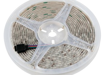ΤΑΙΝΙΑ RGB 12V 350SMD LED ΕΥΚΑΜΠΤΗ ΜΕ ΑΥΤΟΚΟΛΛΗΤΗ ΤΑΙΝΙΑ 3M ΚΑΙ ΦΙΣ 4 PIN 500cm