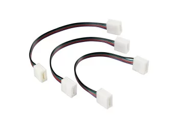 ΑΝΤΑΛΛΑΚΤΙΚΗ ΦΙΣΑ CONNECT-2 ΜΕ 4 PIN ΓΙΑ ΤΑΙΝΙΑ LED RGB 16cm 3 ΤΕΜ.