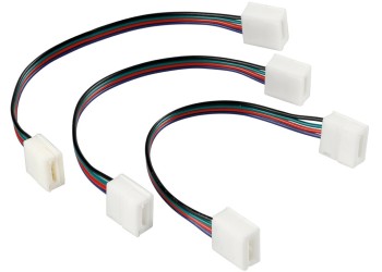 ΑΝΤΑΛΛΑΚΤΙΚΗ ΦΙΣΑ CONNECT-2 ΜΕ 4 PIN ΓΙΑ ΤΑΙΝΙΑ LED RGB 16cm 3 ΤΕΜ.