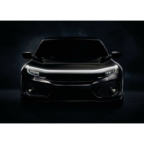 ΤΑΙΝΙΑ ΣΙΛΙΚΟΝΗΣ LED ΜΕ ΛΕΥΚΟ ΦΩΣ ΓΙΑ ΚΑΠΟ ΕΜΠΡΟΣ ΑΥΤΟΚΟΛΛΗΤΗ HOOD LED LIGHT 12V IP67 12Χ5mm 120cm LAMPA -  1 Τεμ.