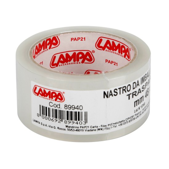 ΤΑΙΝΙΑ ΣΥΣΚΕΥΑΣΙΑΣ ΔΙΑΦΑΝΗ ΑΥΤΟΚΟΛΛΗΤΗ ΓΙΑ ΑΜΠΑΛΑΖ 48mmX66m LAMPA - 1 ΤΕΜ.