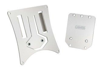 ΒΑΣΗ ΣΤΗΡΙΞΗΣ ΠΙΝΑΚΙΔΑΣ MOTO ΑΛΟΥΜΙΝΙΟΥ EASY-OFF ΜΕ ΑΠΟΣΠΩΜΕΝΟ ΣΥΣΤΗΜΑ ΓΙΑ ENDURO/OFF-ROAD 170x158mm LAMPA - 1 Tεμ.