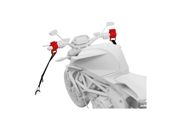 ΣΦΙΓΚΤΗΡΕΣ ΣΤΕΡΕΩΣΗΣ MOTO TIE DOWN CLAMPS ΓΙΑ ΣΤΗΡΙΞΗ ΑΠΟ ΤΑ ΧΕΡΟΥΛΙΑ ΣΕ ΜΑΥΡΟ ΧΡΩΜΑ LAMPA - 2 ΤΕΜ.