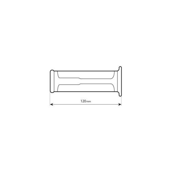 ΧΕΡΟΥΛΙΑ MOTO STYLE GRIP ΜΑΥΡΟ ΧΡΩΜΑ 22mm+25mm 12cm LAMPA - 2 τεμ.
