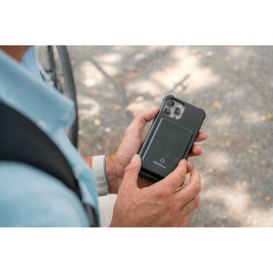 Μαγνητικός, Φορητός Φορτιστής - Power bank Mag Power 5000 της σειράς Optiline για Ασύρματη και Ενσύρματη  φόρτιση συσκευών με θύρα USB Type C 15W και MagSafe τεχνολογία