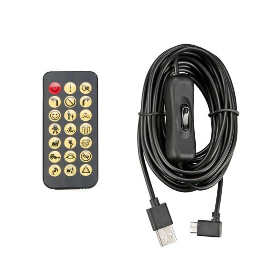 ΠΑΝΕΛ ΕΥΚΑΜΠΤΟ SMART LED PANEL 1024 LED 92x374mm RGB ΜΕ ΚΑΛΩΔΙΟ 450cm ΓΙΑ USB & REMOTE CONTROL LAMPA - 1 ΤΕΜ.