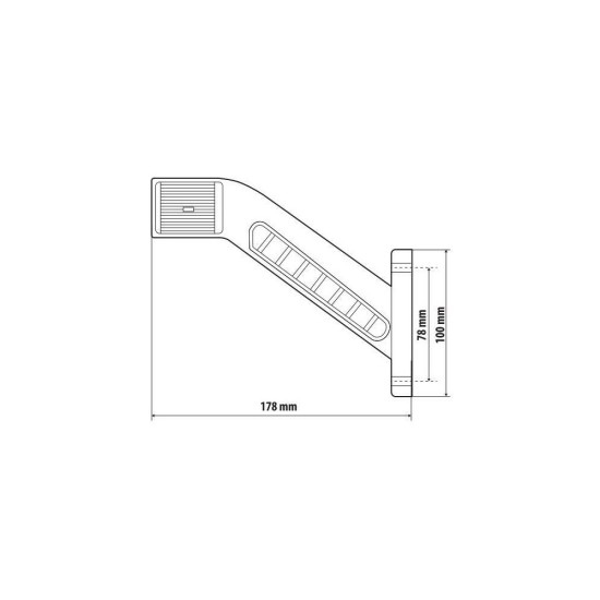ΦΩΣ ΟΓΚΟΥ 12/24V ALPHA FLEX 15 ΜΕ 6 LED ΤΡΙΠΛΗΣ ΕΣΤΙΑΣΗΣ ΣΙΛΙΚΟΝΗΣ R148-R10 100x178mm ΑΡΙΣΤΕΡΟ 1ΤΕΜ.