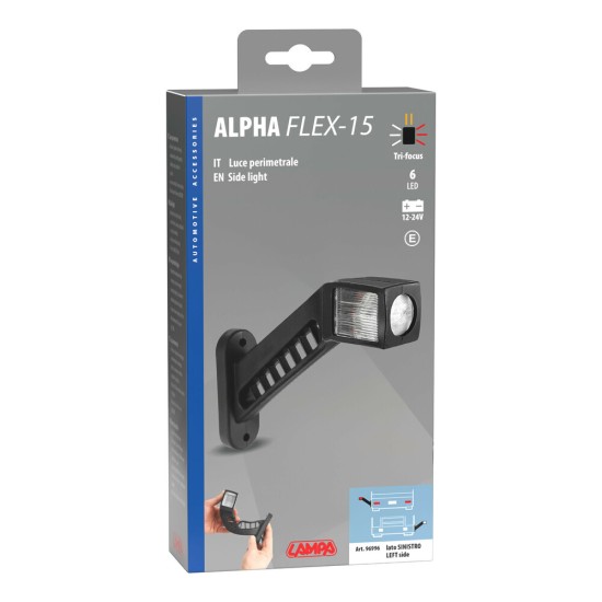 ΦΩΣ ΟΓΚΟΥ 12/24V ALPHA FLEX 15 ΜΕ 6 LED ΤΡΙΠΛΗΣ ΕΣΤΙΑΣΗΣ ΣΙΛΙΚΟΝΗΣ R148-R10 100x178mm ΑΡΙΣΤΕΡΟ 1ΤΕΜ.