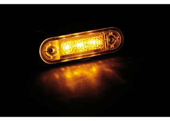 ΦΩΣ ΟΓΚΟΥ ΦΟΡΤΗΓΟΥ 24V 3 LED 80x22mm ΠΟΡΤΟΚΑΛΙ - 1 ΤΕΜ.