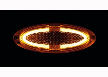 ΦΩΣ ΟΓΚΟΥ 4LED ΠΟΡΤΟΚΑΛΙ ΧΡΩΜΑΤΟΣ SMD 12/24V 124 mm -1ΤΕΜ.