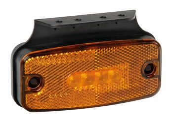 ΦΩΣ ΟΓΚΟΥ S19 4 LED ΠΟΡΤΟΚΑΛΙ 10/30V ΜΕ ΑΝΑΚΛΑΣΤΗΡΑ 114x54 mm 1ΤΕΜ.