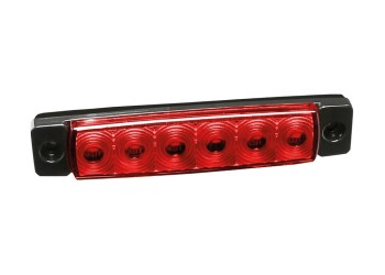 ΦΩΣ ΟΓΚΟΥ 9>32V 6 LED ΚΟΚΚΙΝΟ ΧΡΩΜΑ 95,6x19,8mm ΜΕ ΕΓΚΡΙΣΗ ΤΥΠΟΥ E148 LAMPA -  1 Τεμ.