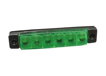 ΦΩΣ ΟΓΚΟΥ 9>32V 6 LED ΠΡΑΣΙΝΟ ΧΡΩΜΑ 95,6x19,8mm ΜΕ ΕΓΚΡΙΣΗ ΤΥΠΟΥ E148 LAMPA -  1 Τεμ.
