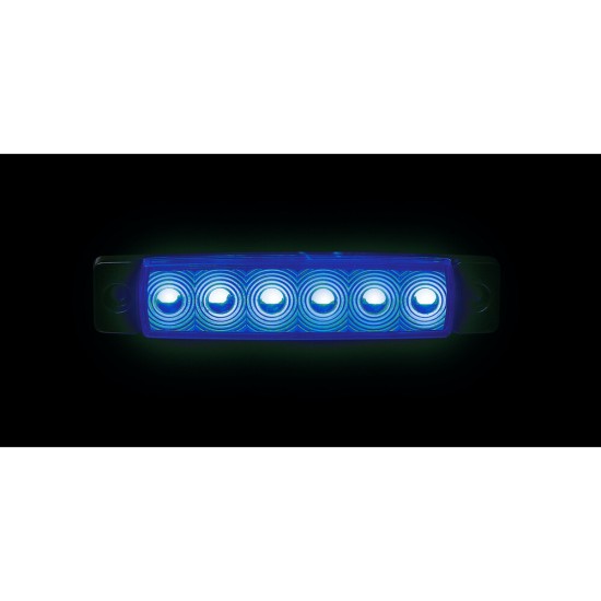 ΦΩΣ ΟΓΚΟΥ 9>32V 6 LED ΜΠΛΕ ΧΡΩΜΑ 95,6x19,8mm LAMPA -  1 Τεμ.