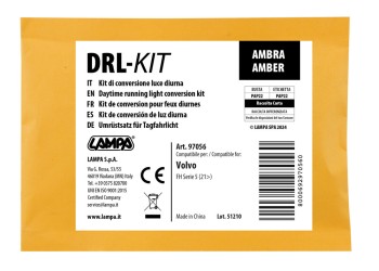 ΚΙΤ ΜΕΤΑΤΡΟΠΗΣ ΦΩΤΩΝ ΗΜΕΡΑΣ ΣΕ ΠΟΡΤΟΚΑΛΙ DRL-KIT HOLLAND STYLE ΓΙΑ VOLVO FH SERIE 5 06/2021+ LAMPA - 1 Κιτ