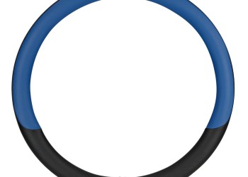 Lampa - Κάλυμμα Τιμονιού Φορτηγού NOBLE από Skeentex M 44-46εκ. Άοσμο Μαλακό αντιολισθητικό εύκολη τοποθέτηση φαρδιά λαβή 10εκ. Μαύρο / Μπλε - 1 τεμ. (L9708.5)