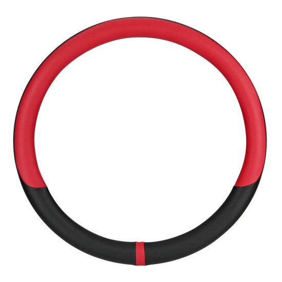 Lampa - Κάλυμμα Τιμονιού Φορτηγού NOBLE από Skeentex M 44-46εκ. Άοσμο Μαλακό αντιολισθητικό εύκολη τοποθέτηση φαρδιά λαβή 10εκ. Μαύρο / Κόκκινο - 1 τεμ. (L9708.7)